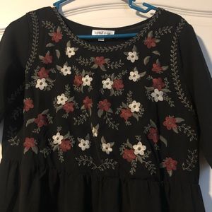 beautiful floral embroidered dress